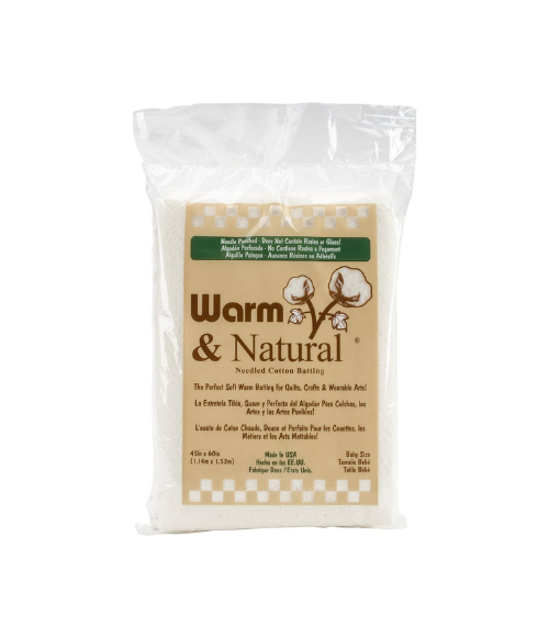 Warm Company Batting 2322 Warm & Natural Cotton Batting-Crib Size 45″X60″