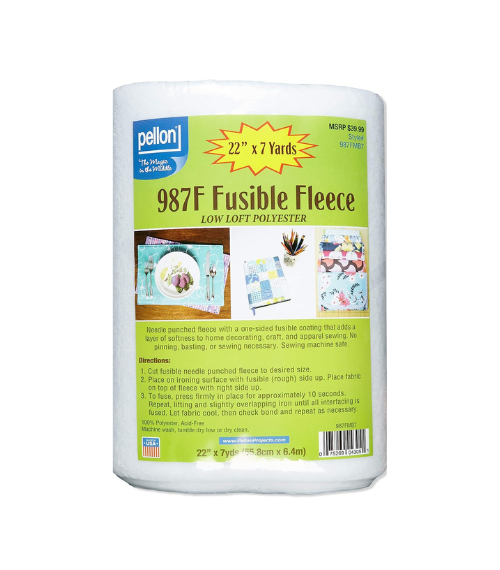 Pellon 987F Fusible Fleece 22″ (Bolt, 7 yards), Fabric by the Bolt